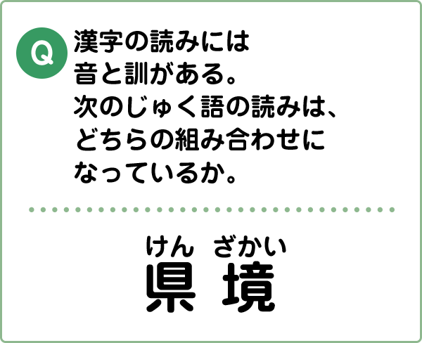 難易度1 音と訓 こんな間違い していませんか 漢字の問題にチャレンジ 日本漢字能力検定