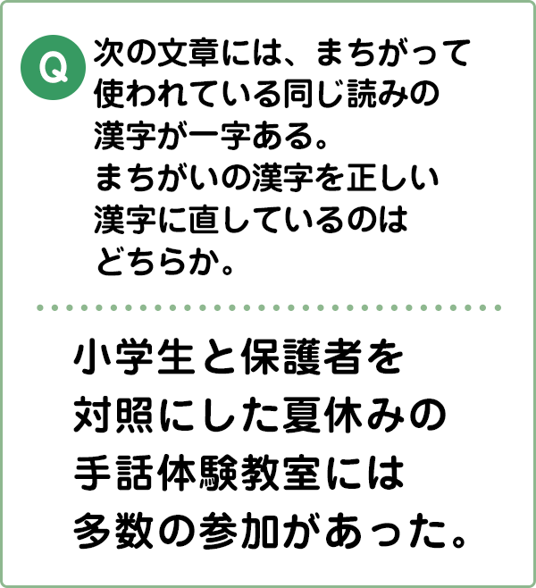 難易度2 誤字訂正 こんな間違い していませんか 漢字の問題にチャレンジ 日本漢字能力検定