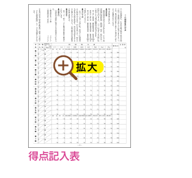 得点記入表